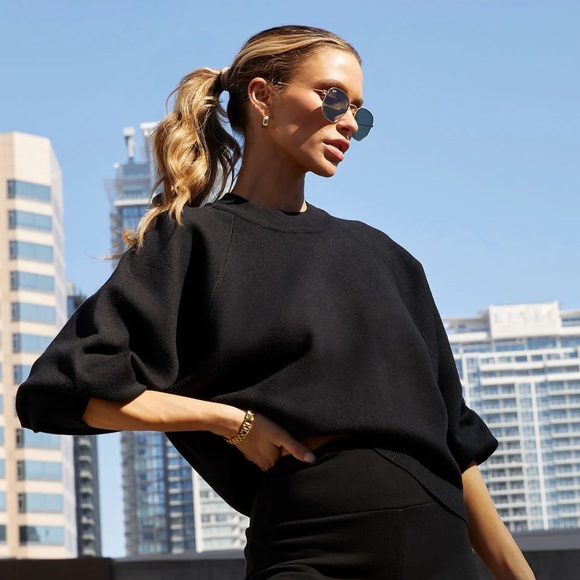 Vici Sweaters - Vici Campfire knit sweater,  black